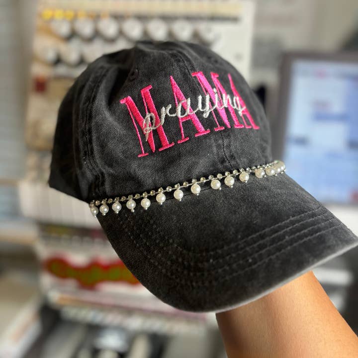 Praying Mama Embroidered Hat💕 for wholesale by DazzledDollz