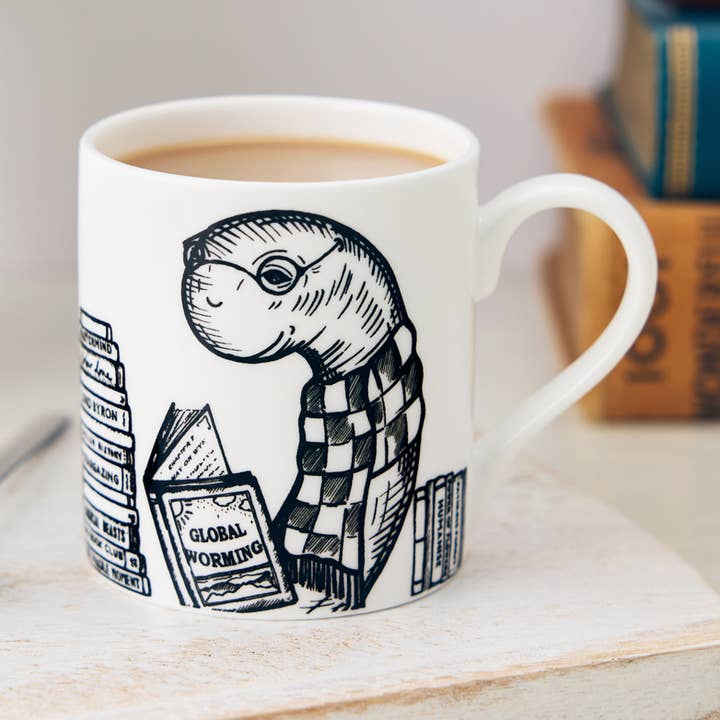 Bill Bookworm Bone China Mug for wholesale by Wild Things