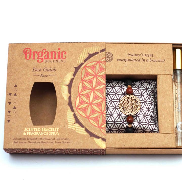 Organic Goodness Perfume Bracelet - Rose for wholesale by R. Expo/Song of India