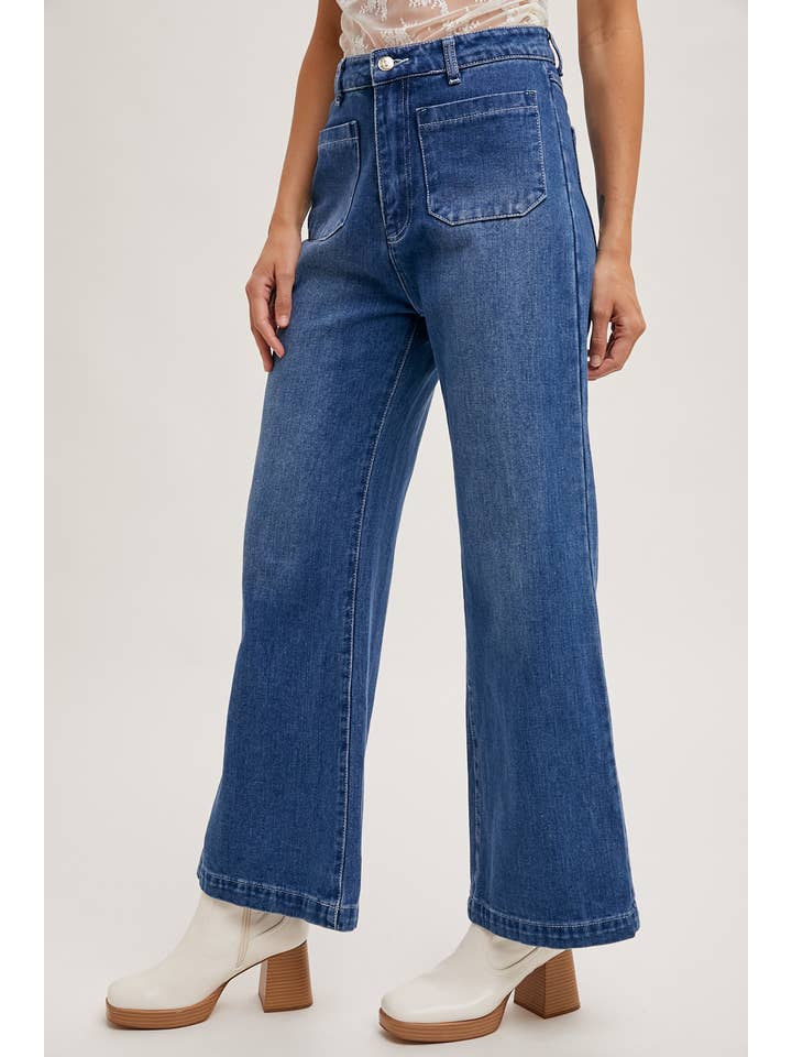 Bluivy - Wholesale Jeans - Women's - HIGH RISE WIDE LEG DENIM JEANS15
