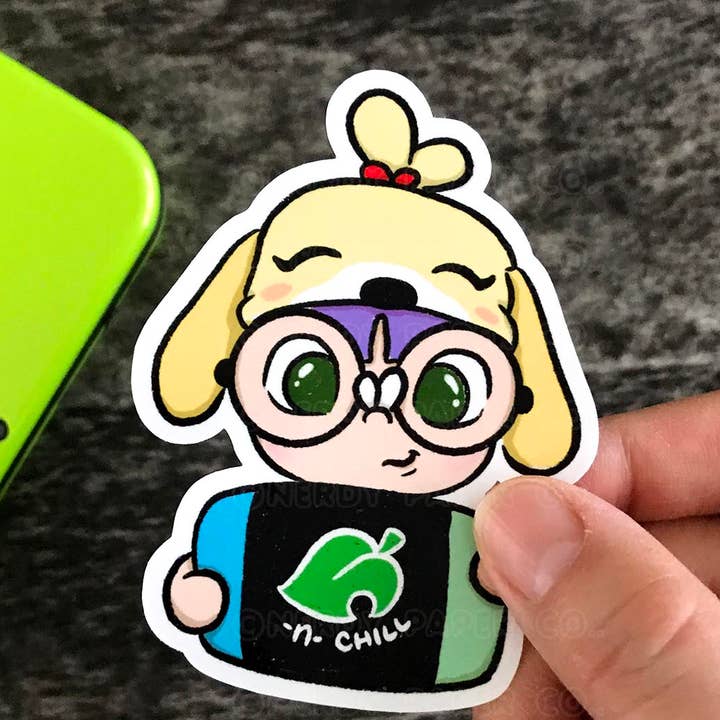 AC OCH CHILLA - Handritad Vattentät Vinylklistermärke för wholesale av NERDY PAPER CO.