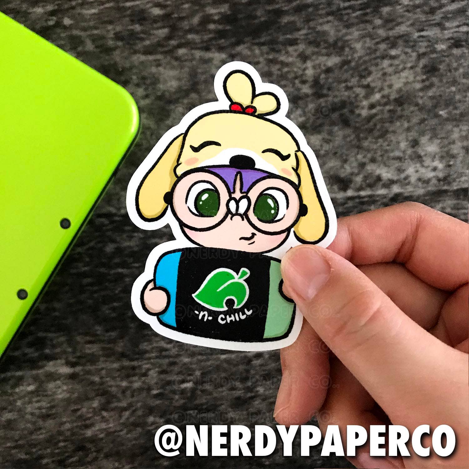 NERDY PAPER CO. - Wholesale Sticker - AC AND CHILL - Hand Drawn Waterproof Vinyl Sticker