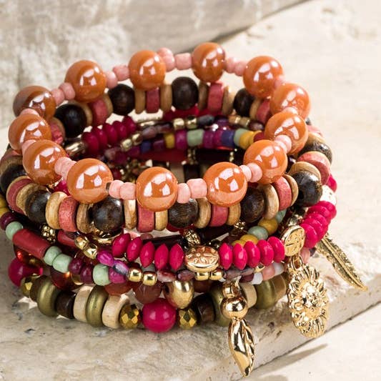 FLAMINGO Multi Layered Beads Bracelet for wholesale on Faire1