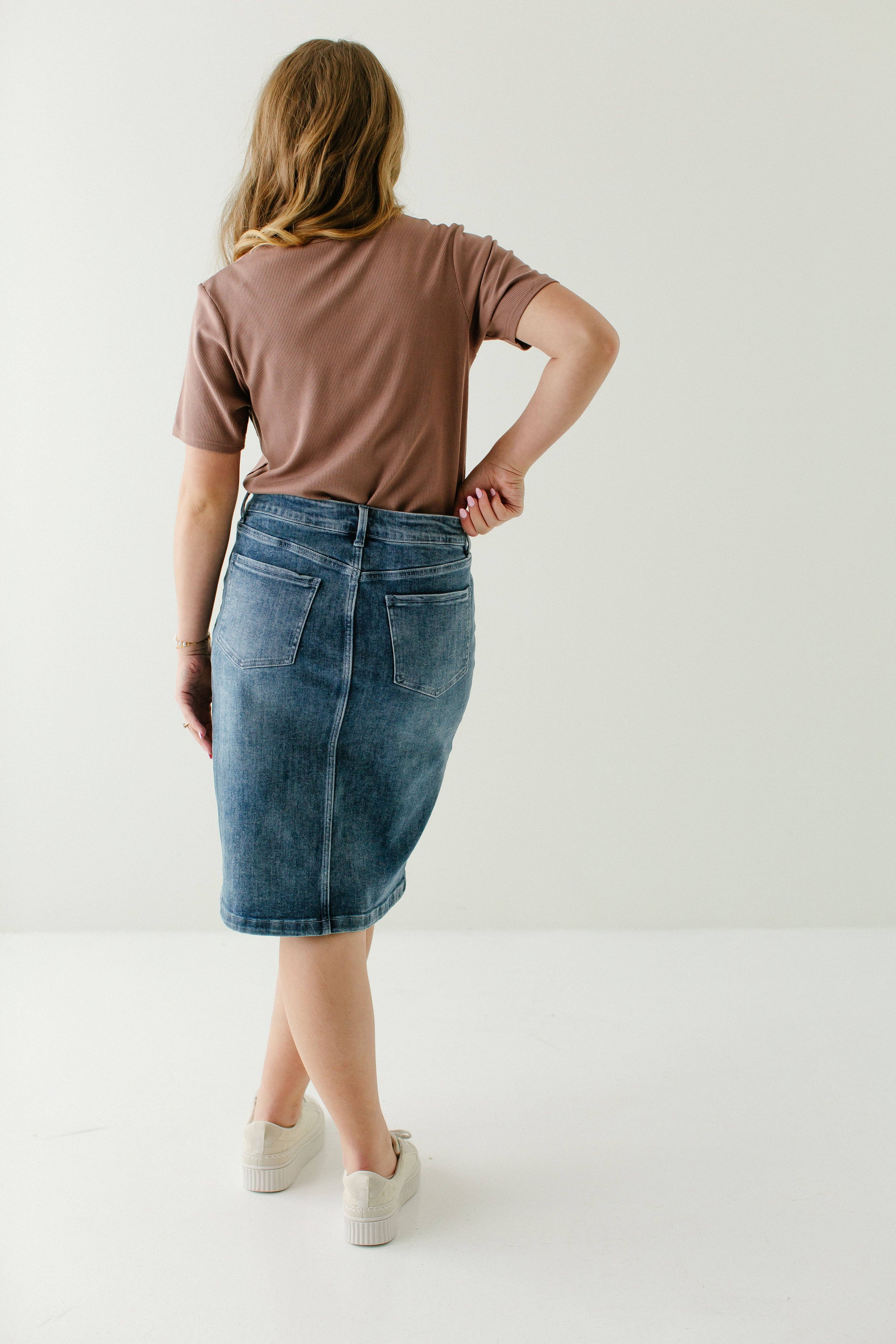 The Main Street Exchange - Vente Jupe – femme - Jupe en denim 100 % coton 'Kyra'7
