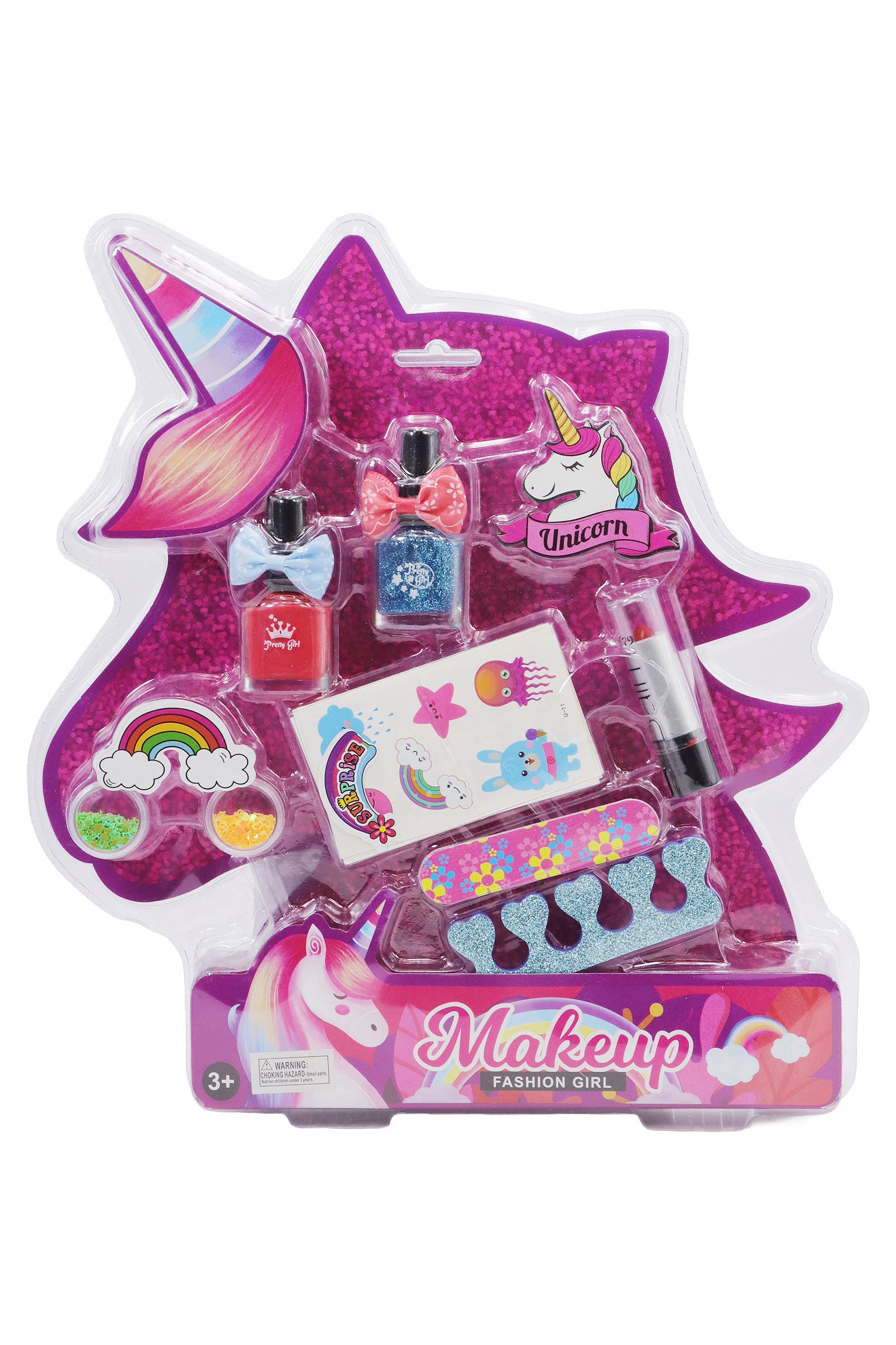 ASSORTED Diy Unicorn 7 Pcs Set Cosmetic Makeup Kit for wholesale on Faire1