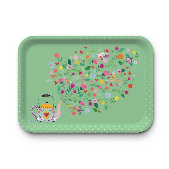 Vassoio rettangolare Kraft (42x30 cm) - Teiera* per la vendita all'ingrosso da parte di Hirondelle & Cie