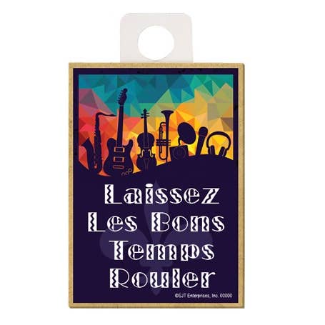 „I (red fleur de lis) New Orleans“, hellgelber Hintergrund für den Großhandel von SJT Enterprises, Inc.