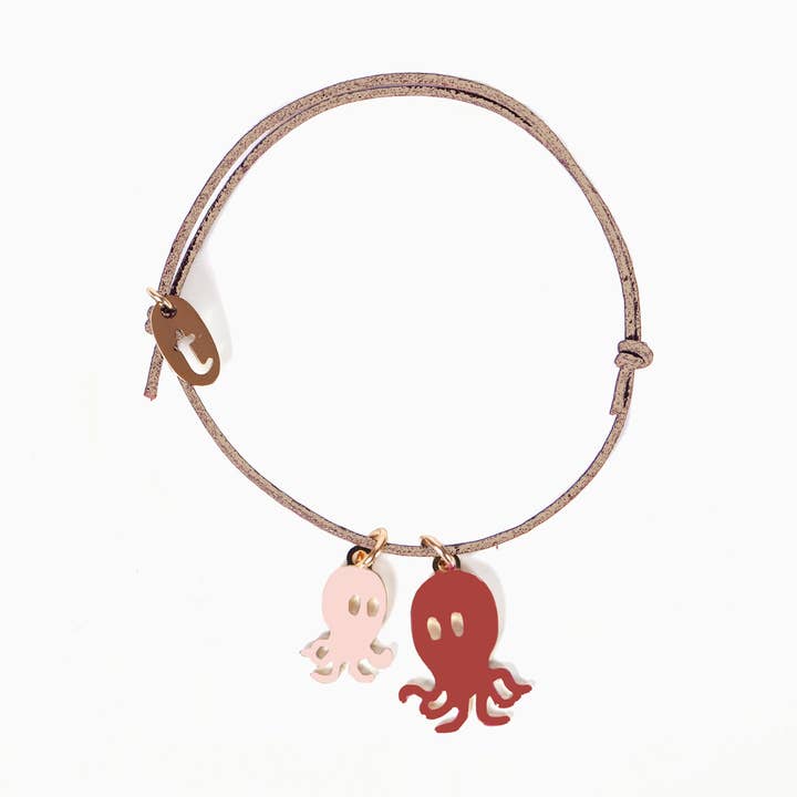 OCTOPUS armband (baksteenrood-roze) voor wholesale door Titlee