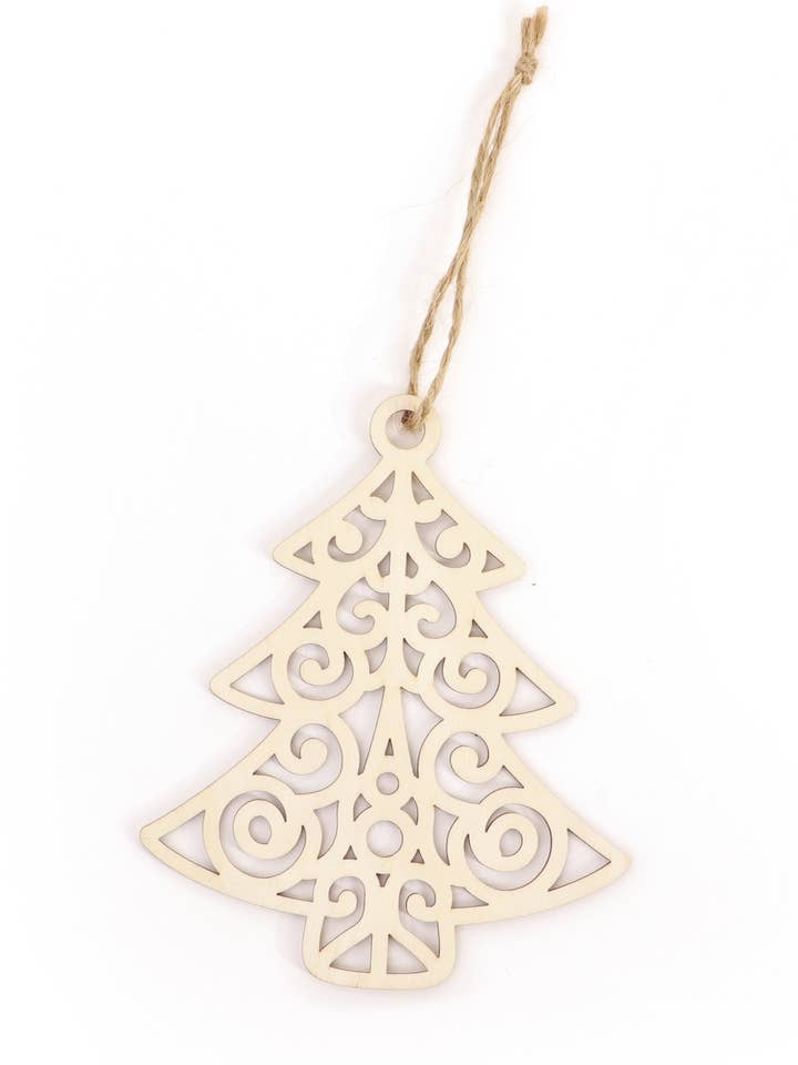 SAPIN BOIS AJOURE A SUSPENDRE 97x118x2mm pour la vente par Graine Créative