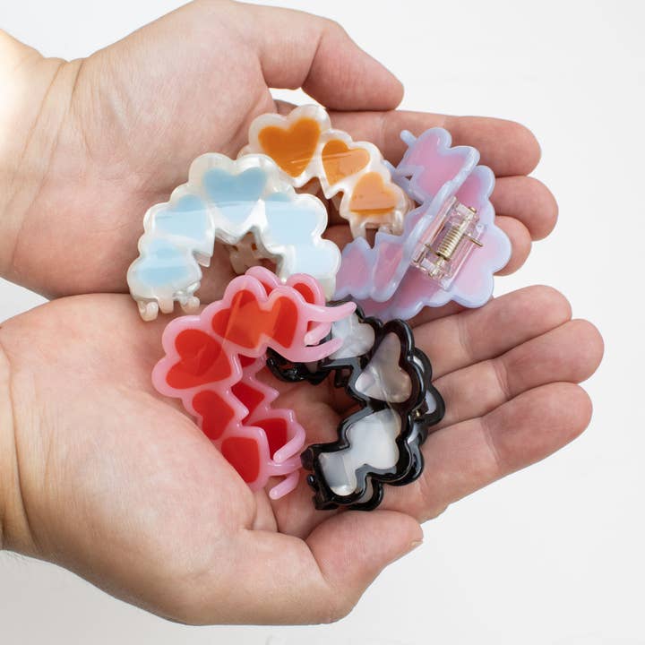 Tiepology - Wholesale Hair Clip - Women's - Eco Arch Shape Heart Hair Claw Clip