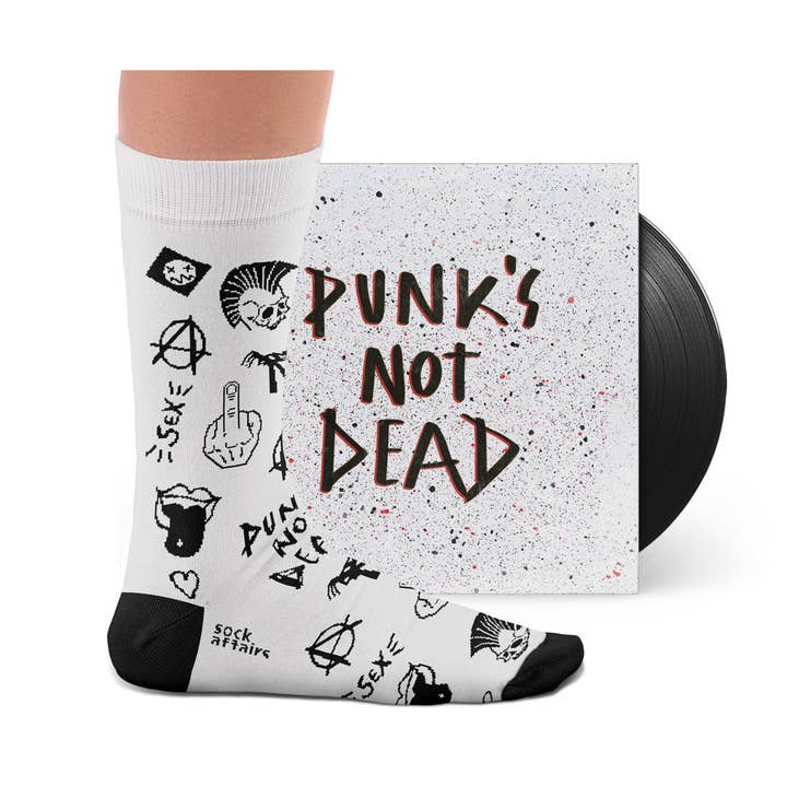 Punk's Not Dead Socks for wholesale by Sock Affairs