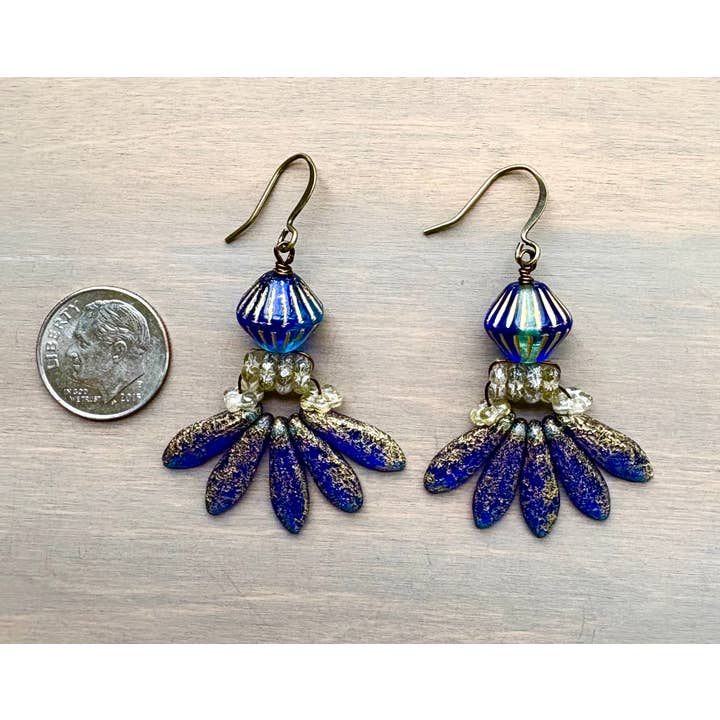 Twist Style - Venta al por mayor Pendientes colgantes - Pendientes colgantes Daga de Denim