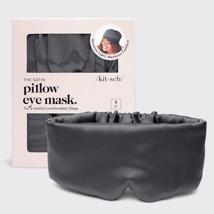 KITSCH - Wholesale Sleep/Eye Mask - The Pillow Eye Mask - Charcoal
