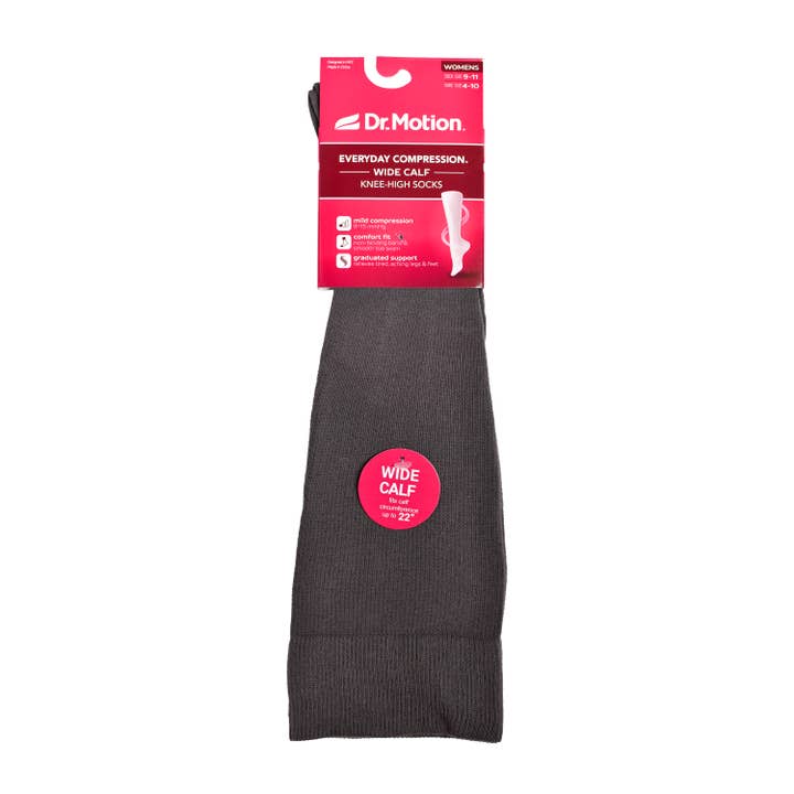 Dr. Motion - Wholesale Socks - Women's - Cotton | WIDE-CALF Knee-high Compression Socks for Women4