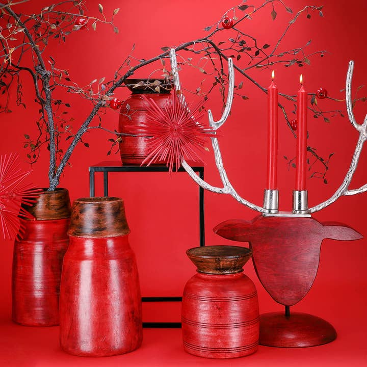 Vosteen - Wholesale Candle Holder - Wooden candle holder Ostrom 2 Flamming L52cm W20cm H61cm1