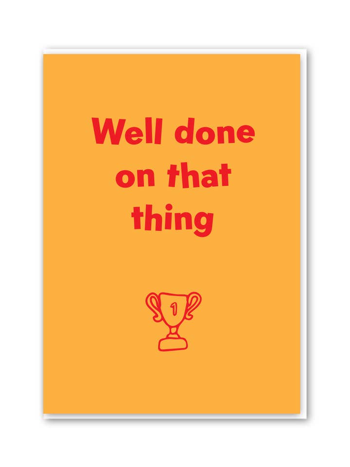 Well Done on That Thing for wholesale by Objectables Publishing Limited