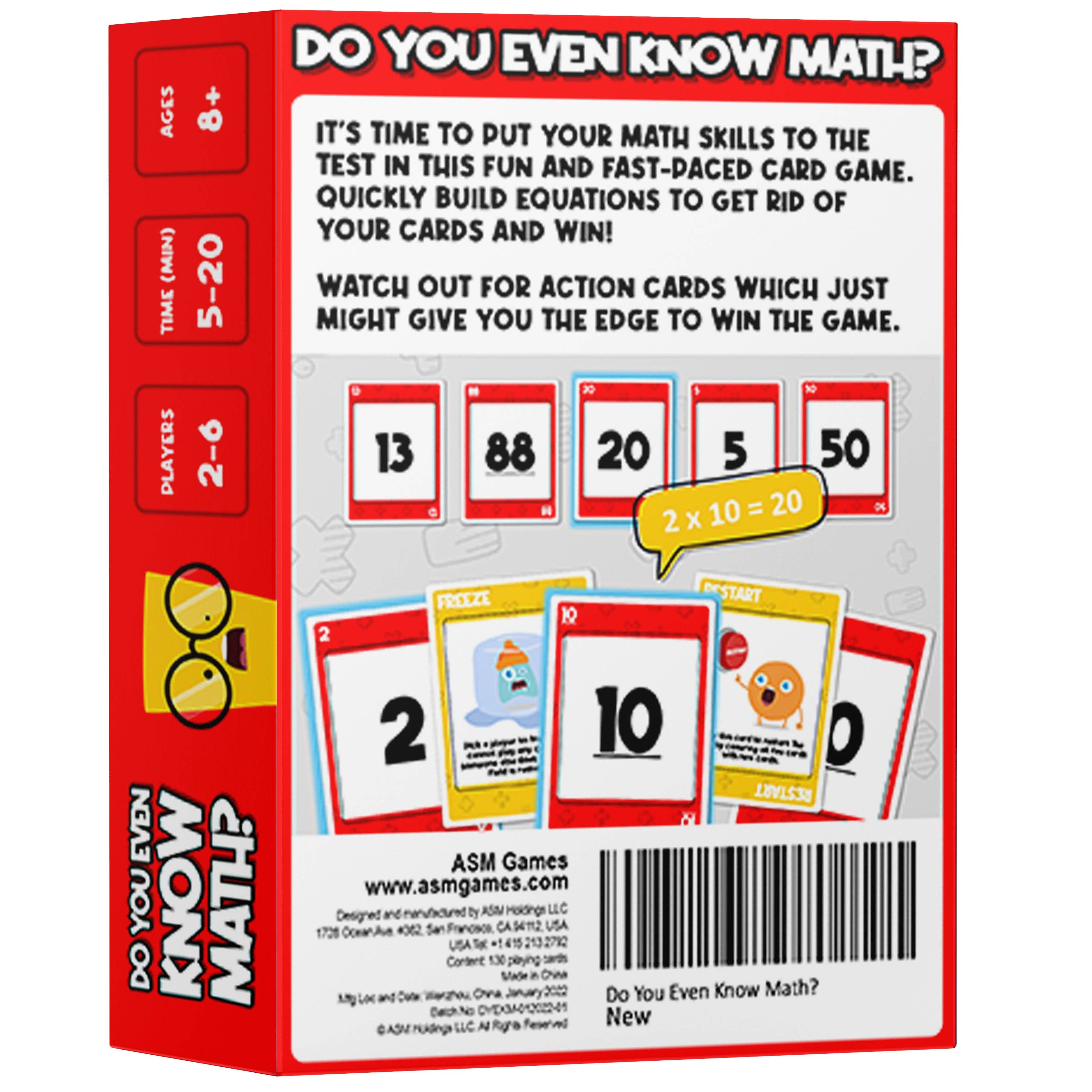 ASM Games - Wholesale Card Game - Do You Even Know Math?5