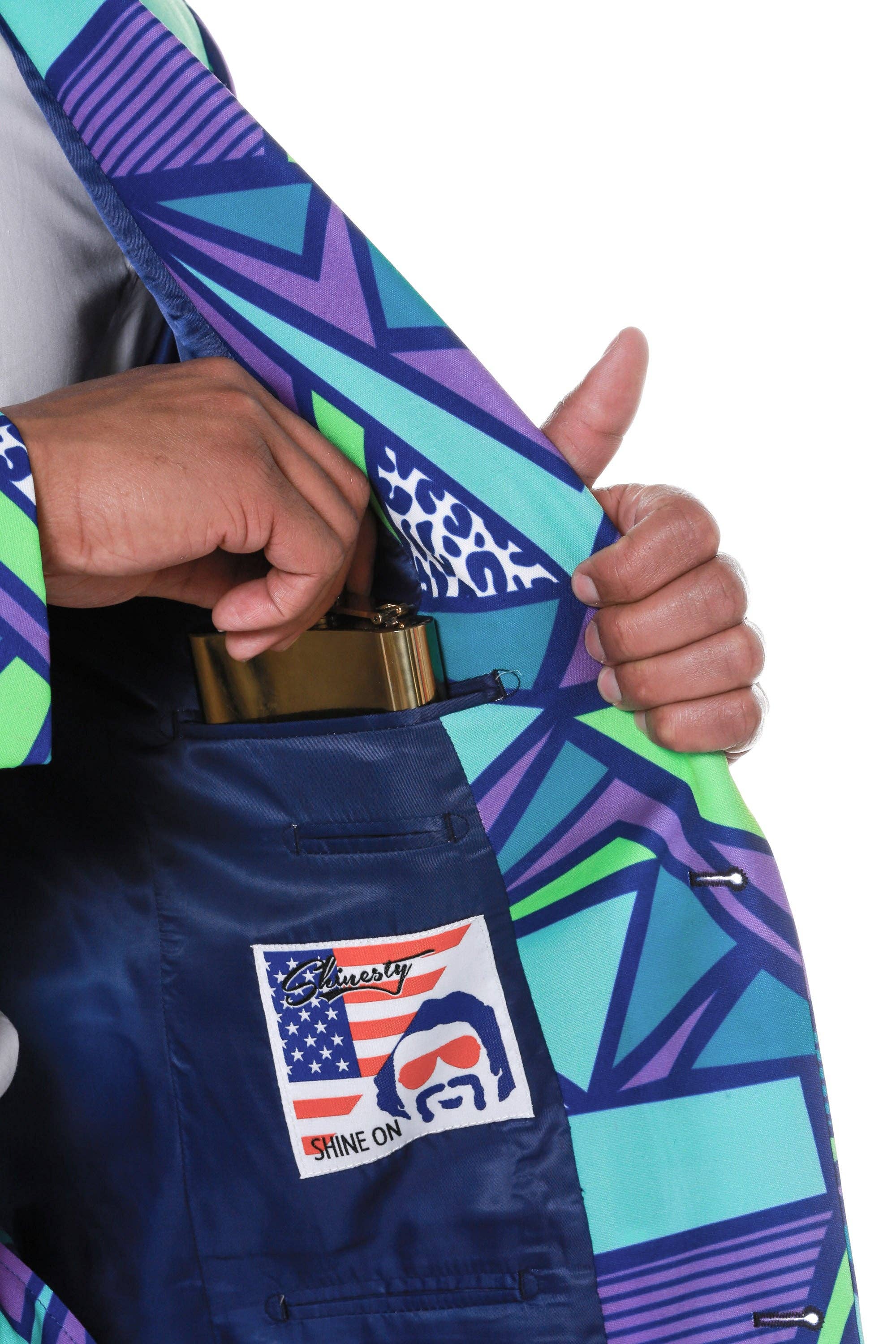 Shinesty, Inc - Wholesale Blazer - Men's - The Le Tootski | Neon Rave Suit1