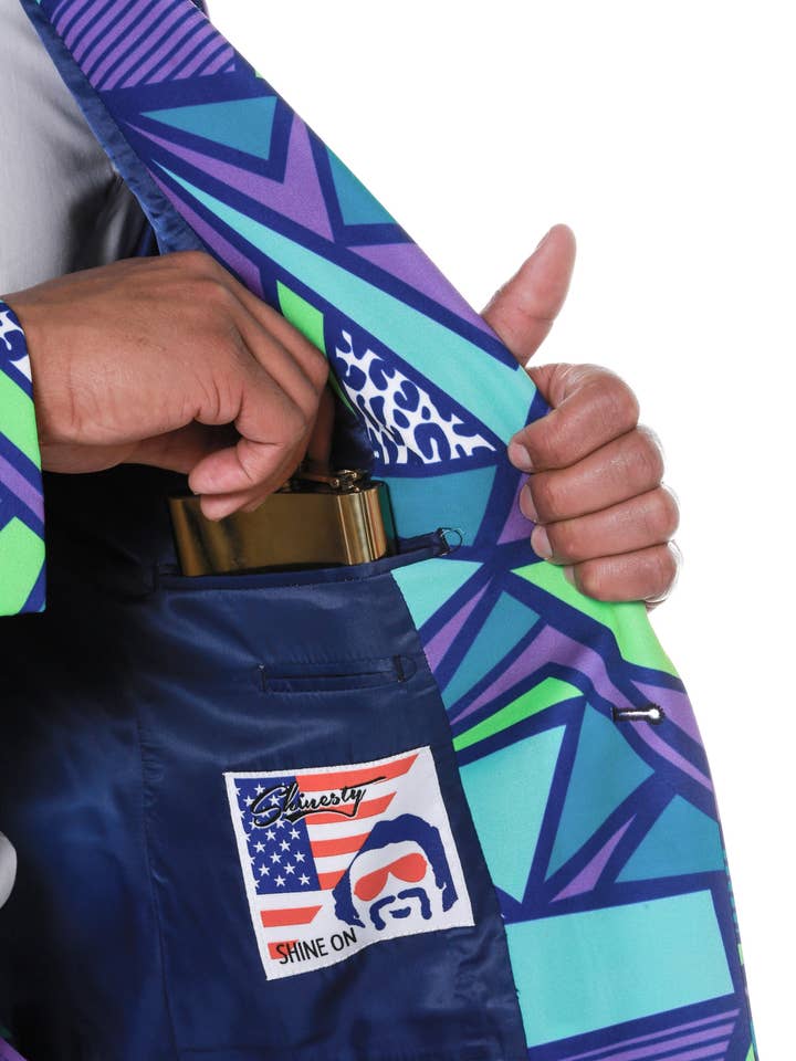 Shinesty, Inc - Wholesale Blazer - Men's - The Le Tootski | Neon Rave Suit1