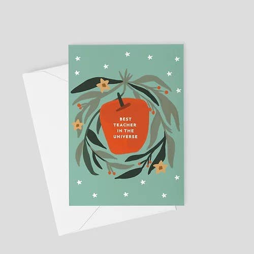 Best Teacher in the Universe - Apple Teacher for wholesale by The Heart Studio