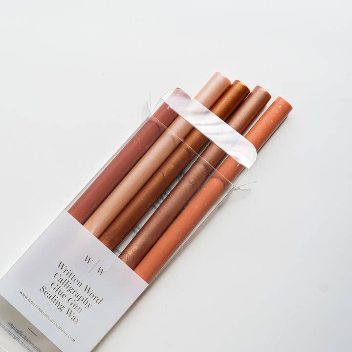 Written Word Calligraphy - Wholesale Sealing Wax - Golden Hour Sealing Wax (Box of 5 Sticks)3