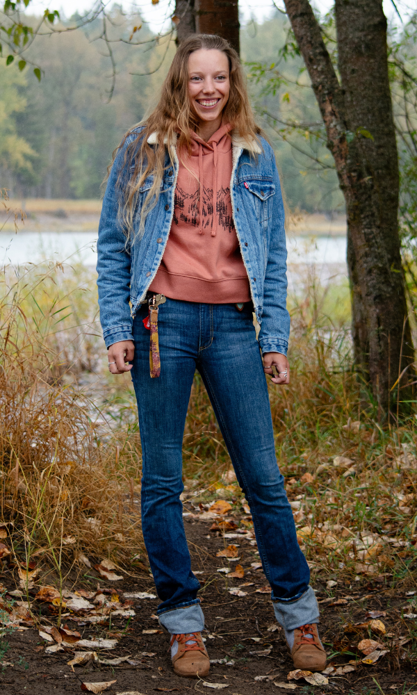 The Montana Scene - Wholesale Hoodie - Women's - Mountain Sketch Ladies Crop Hoodie - Desert Rose2