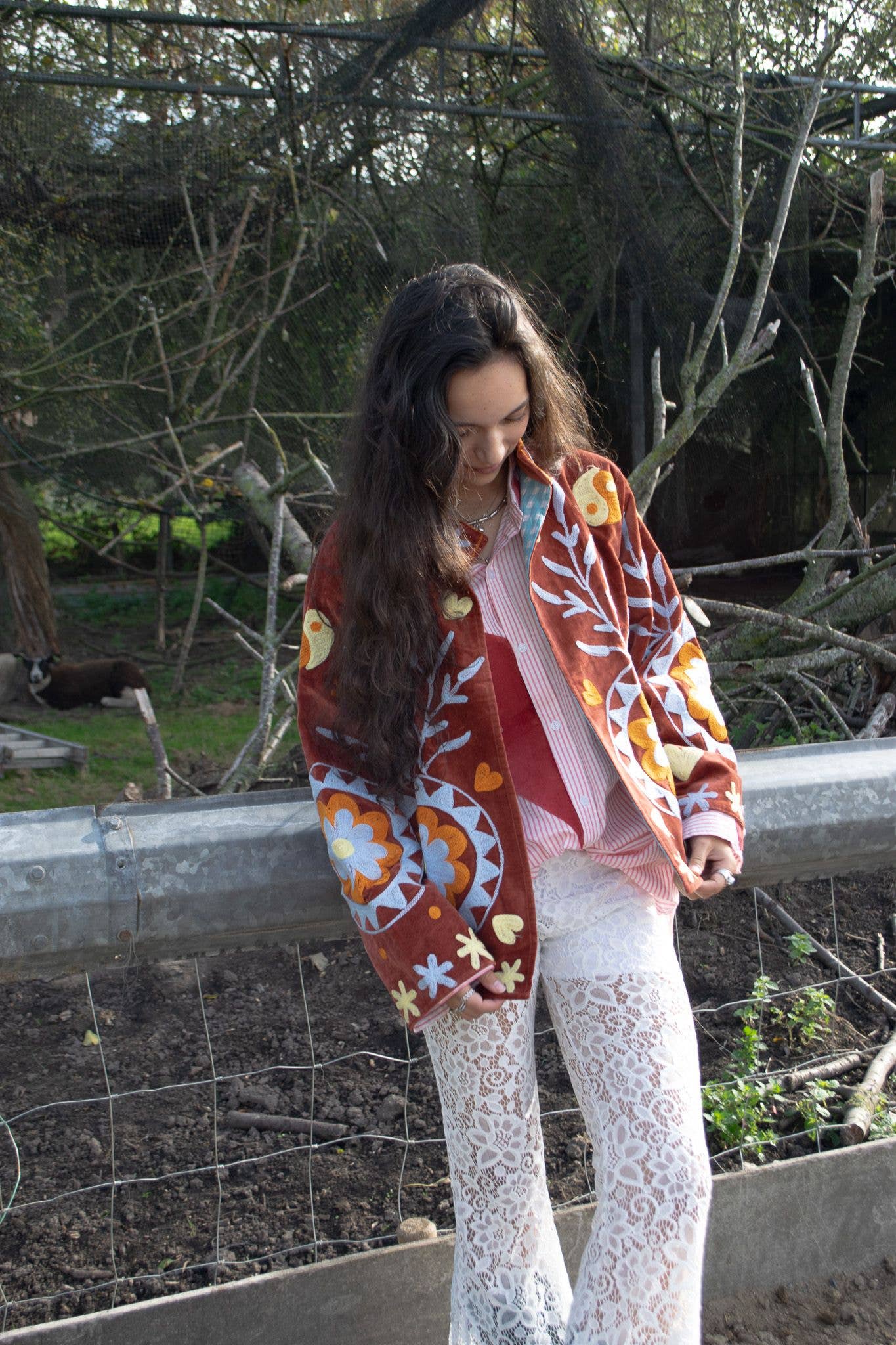 ToutVintage - Vente Veste – femme - Velours brique yingyang5