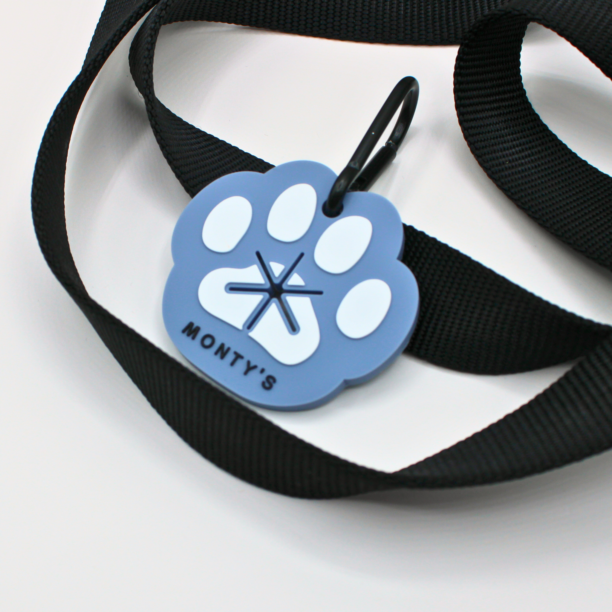 Monty's Bags - Wholesale Pet Poop Bag Dispenser - Silicone Used Poop Bag Handsfree Holder - Paw Print2