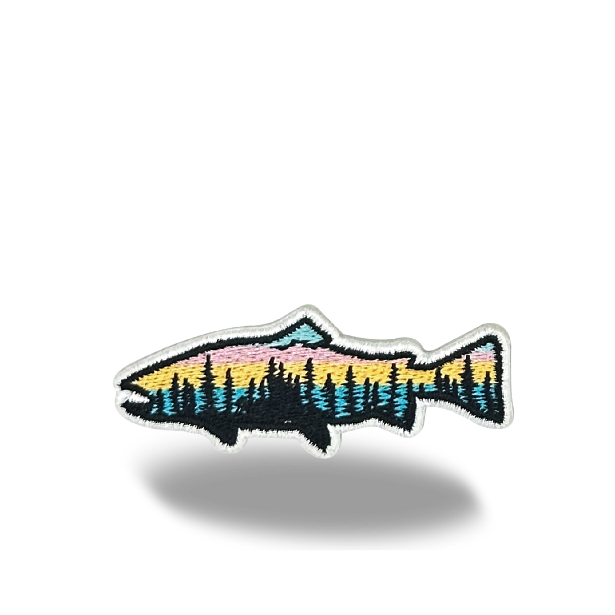 Northern Icons Creations INC - Wholesale Patch - Scenic Trout Iron On Embroidery Patch0