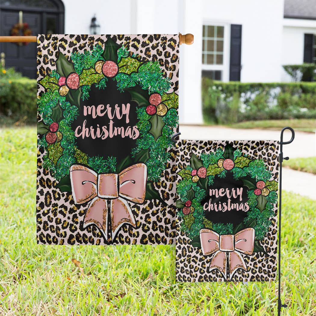 Boutique Monogram - Wholesale Flag - Flags - Holiday Pink Funky Leopard