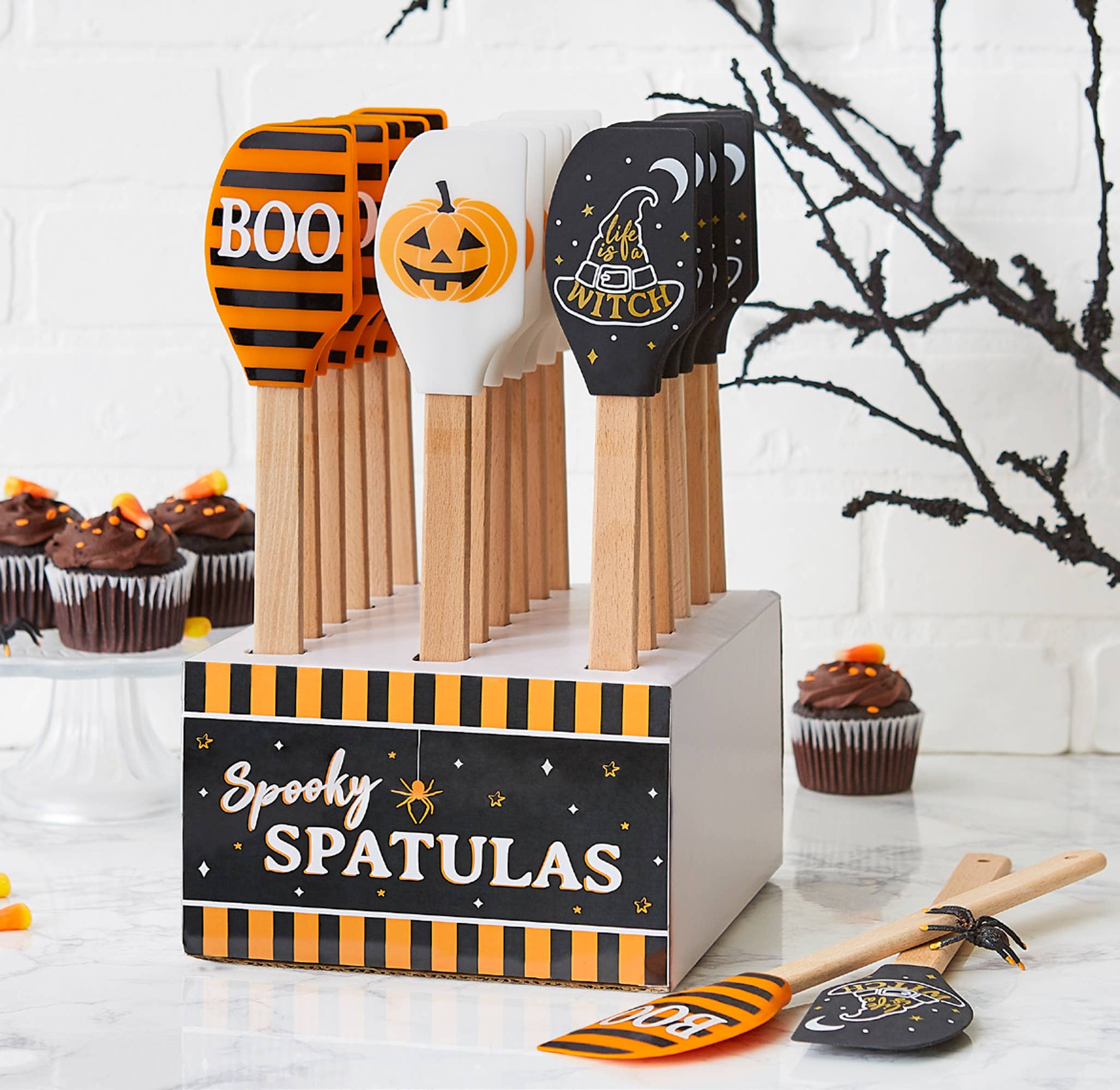 Design Imports - Wholesale Spatula/Turner - Halloween Baking Assorted Silicone Spatula 18 Pk Pdq4
