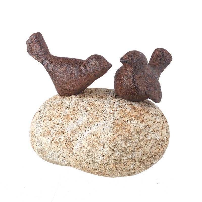 Heaven Sends - Wholesale Decorative Figurine - Birds On Stone Decoration