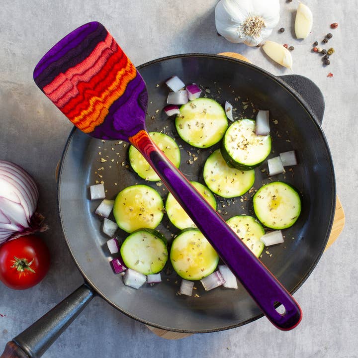 Totally Bamboo - Venta al por mayor Espátula/volteador - Espátula de Madera Colorida Baltique® Waikiki, 12.5"3