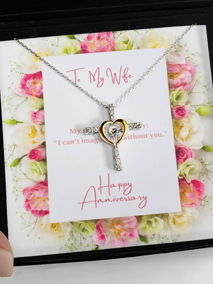 Cross dancing Anniversary Necklace for wholesale by Sunday Treasures/ Royally Pampered