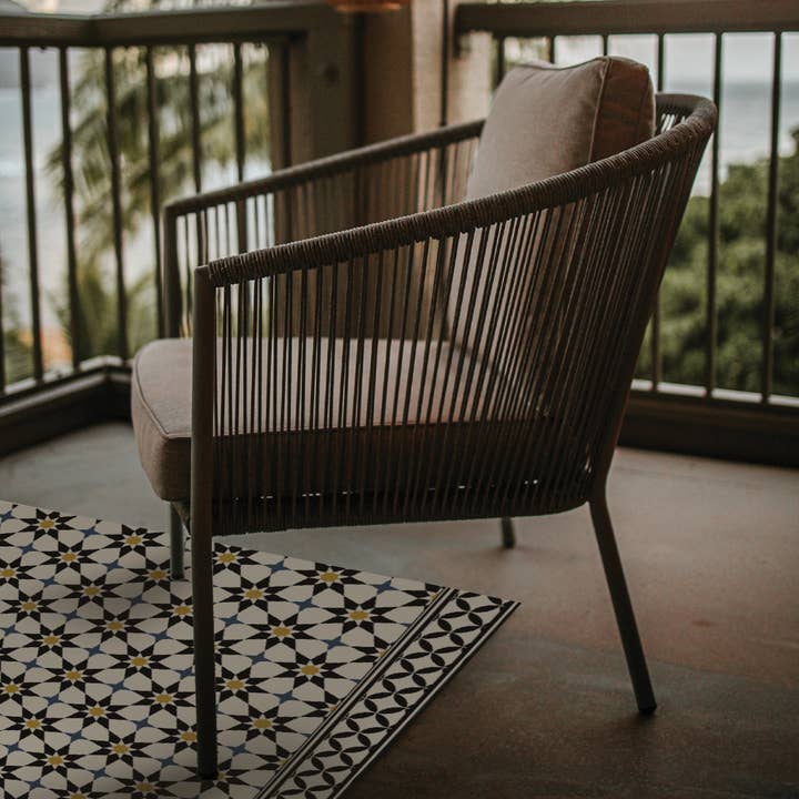 Tempaper & Co ® - Wholesale Floor Mat - Soleil Moroccan Spice Vinyl Floor Mat, 70" x 102"4