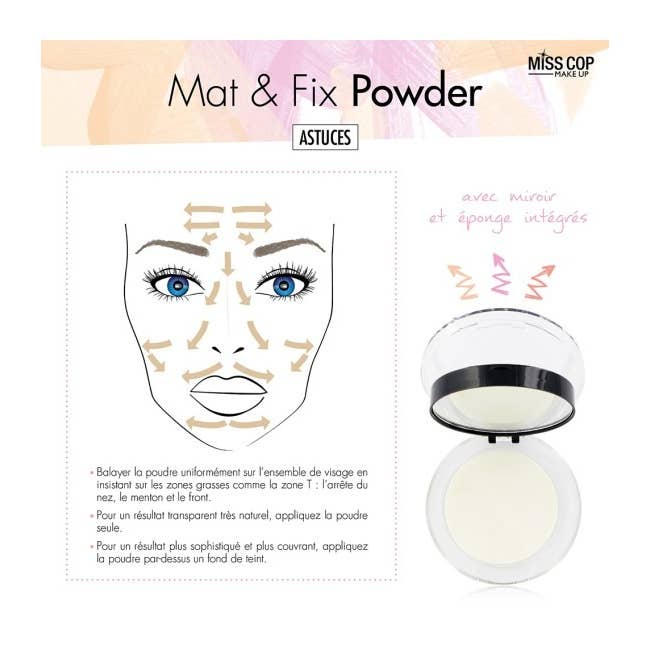 MISS COP - Wholesale Makeup Setting Spray/Powder - Powder - MAT & FIX POWDER5