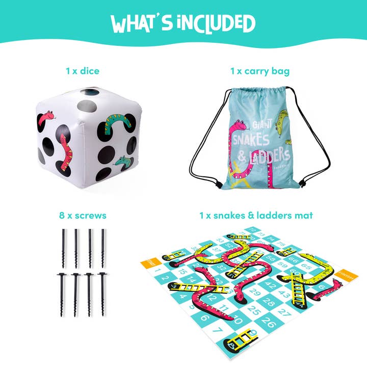 The Twiddlers - Wholesale Board Game - Giant Snakes and Ladders Game1