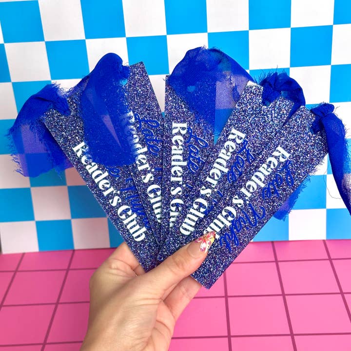 Smut Bookish Babe Books Glitter Acrylic Bookmark for wholesale by Stickers+ X Ashley Bexar
