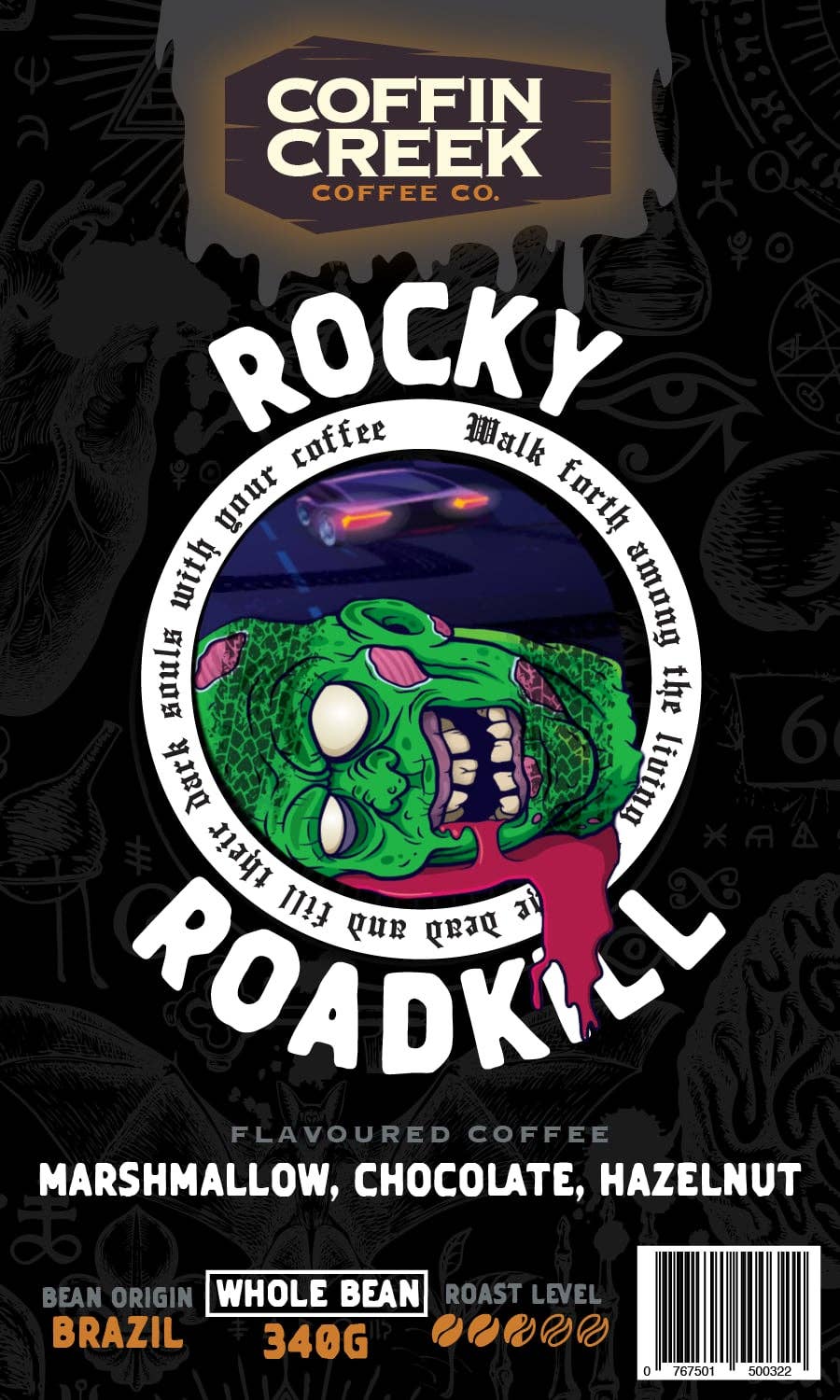 Coffin Creek Coffee - Wholesale Coffee Beans - Rocky Roadkill - Rocky Road Flavor1