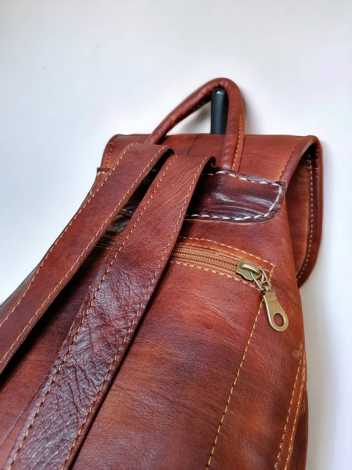 HandmadeBestSeller – wholesale Backpack – Women's – Vintage Leather Fringe Backpack 3