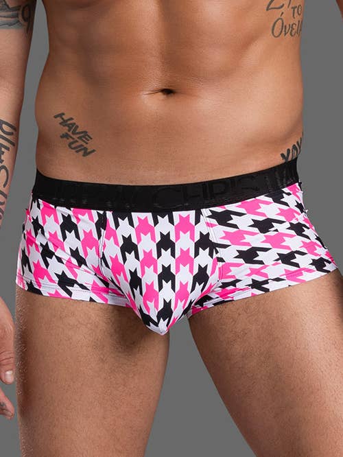 Houndstooth Boxer w/ ALMOST NAKED® for wholesale by Andrew Christian