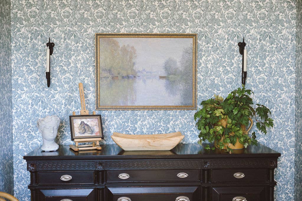 Petal Lane Home - Wholesale Art Print - Autumn on the Seine Framed Antique Art1