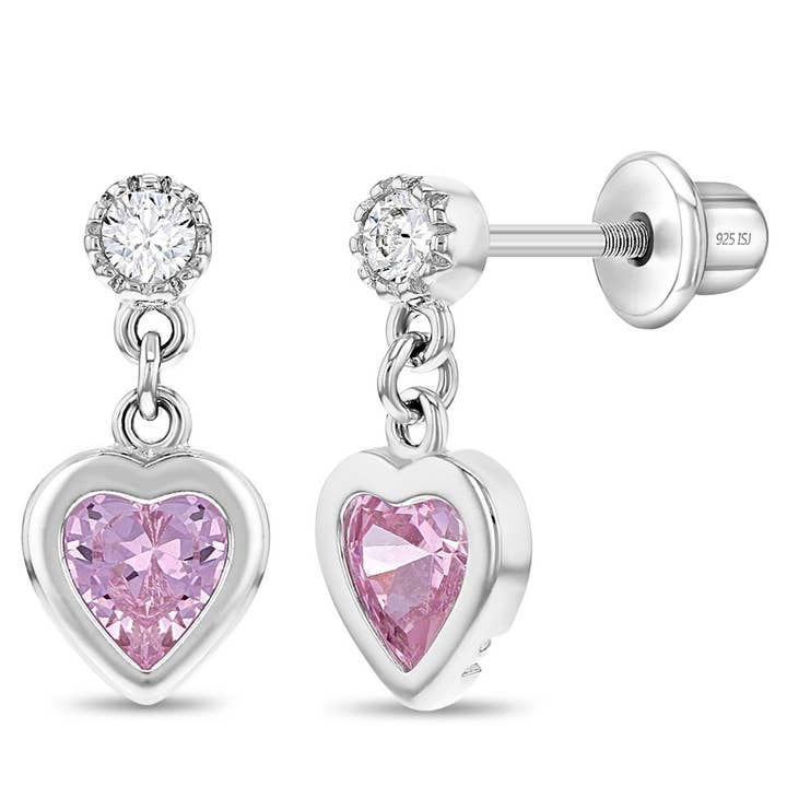 In Season Jewelry - Vente Boucles d'oreilles – enfant - Boucles d'oreilles pendantes en argent sterling pour enfants et filles