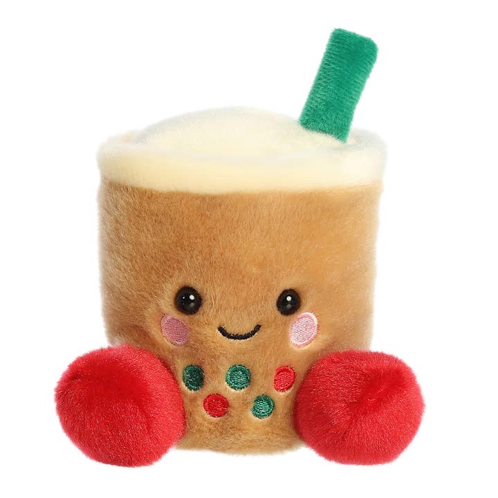 5" Kerst Iced Coffee Thee Feestelijke Boba Palm Pals Knuffel voor wholesale door Kelley and Company