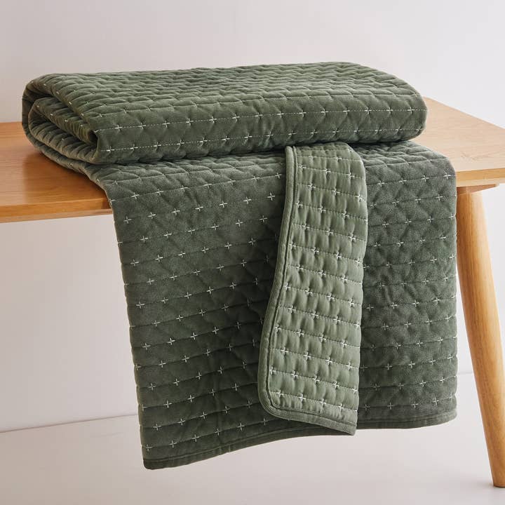 Levtex Home - Wholesale Throw Blanket - Velvet Stitch Quilted Throw38