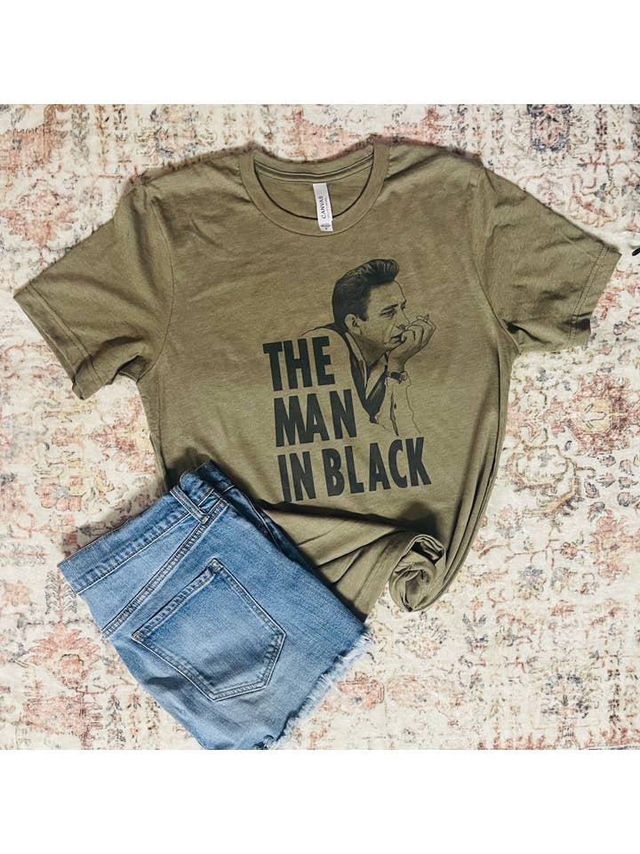 Sweet Southern Wholesale - Wholesale Screen Printed T-Shirt - Women's - Man in Black - Johnny Cash Graphic T-shirt