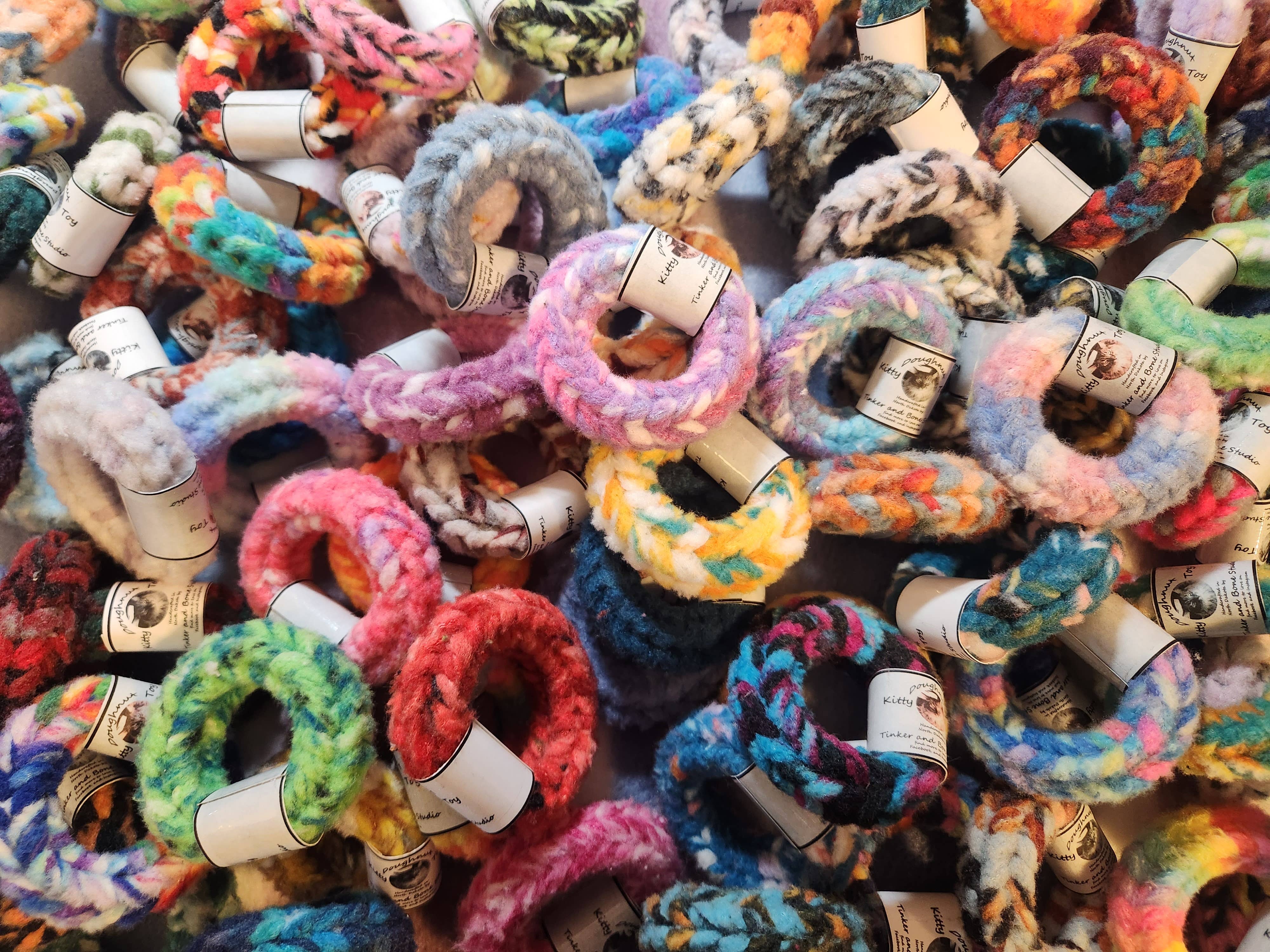 Tinker and Bone Studio - Wholesale Pet Toy - Cat - Bulk packaged catnip stuffed kitty doughnut cat toy1