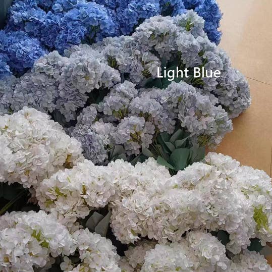 Sweet Home Deco - Wholesale Artificial Flowers - 18" Super Soft Silk Hydrangea Artificial Flower Bush
