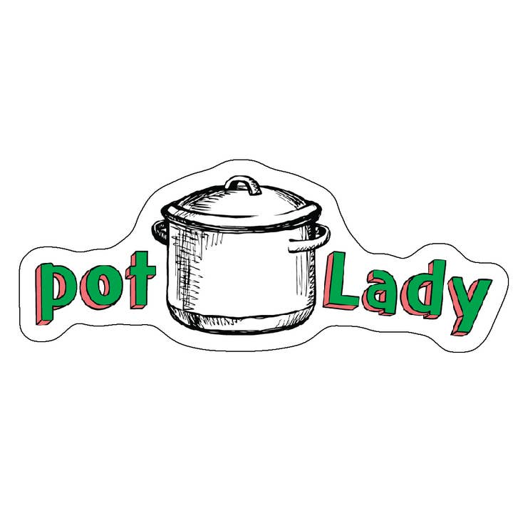 Vinyl Sticker • POT LADY for wholesale by High Jimmie