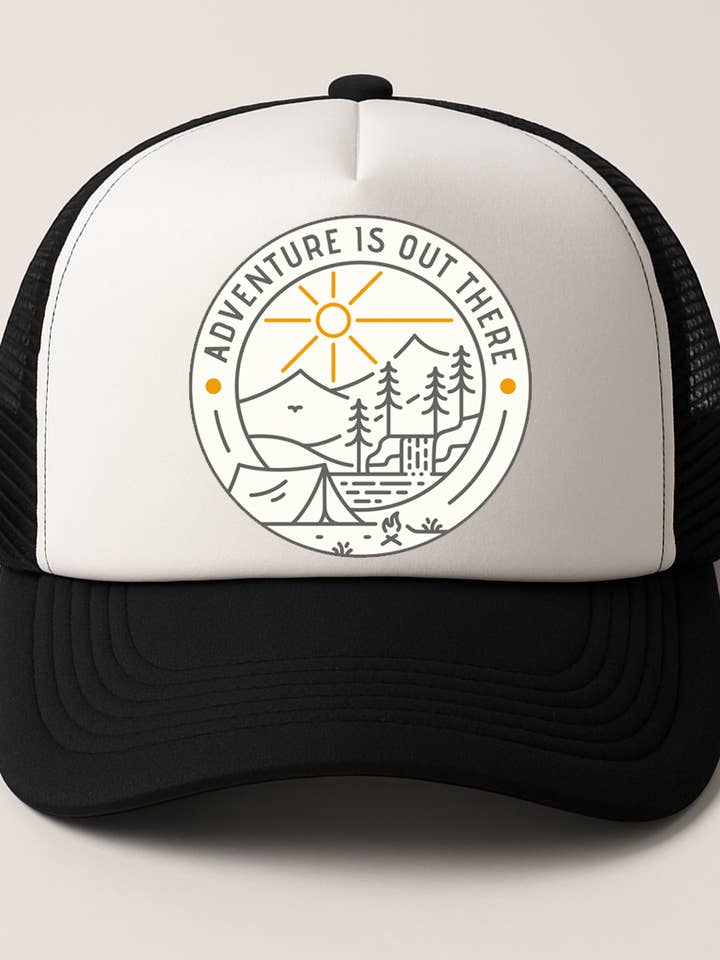 ADVENTURE IS OUT THERE TRUCKER HAT for wholesale by IVXII
